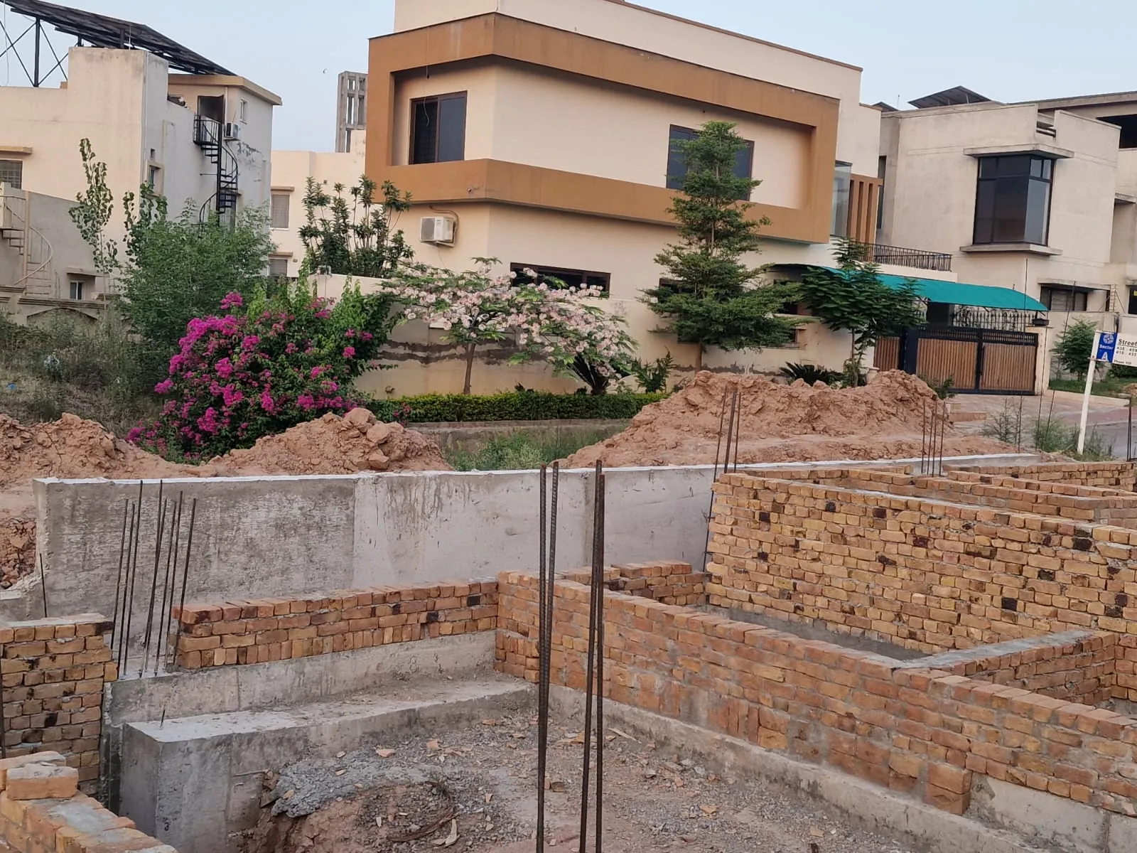 Project 436 Bahria Town — brick masonry substructure